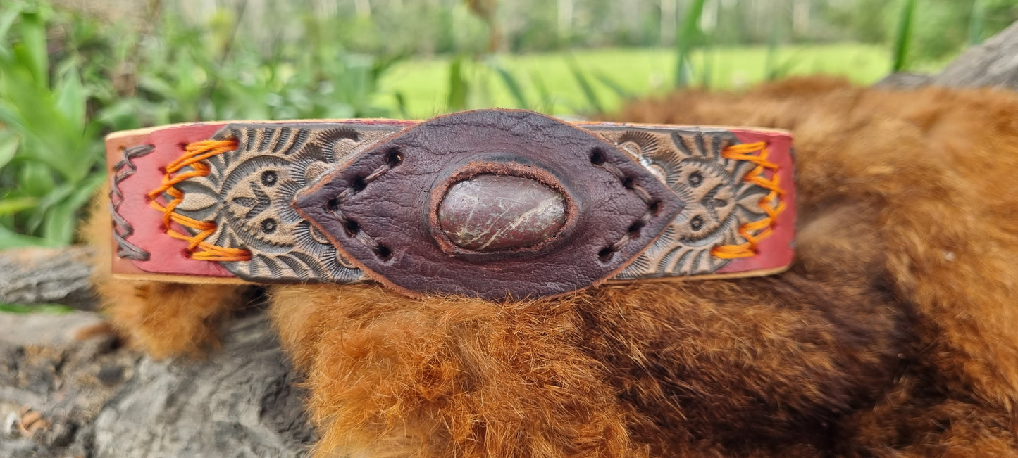 Carved Dog Collar