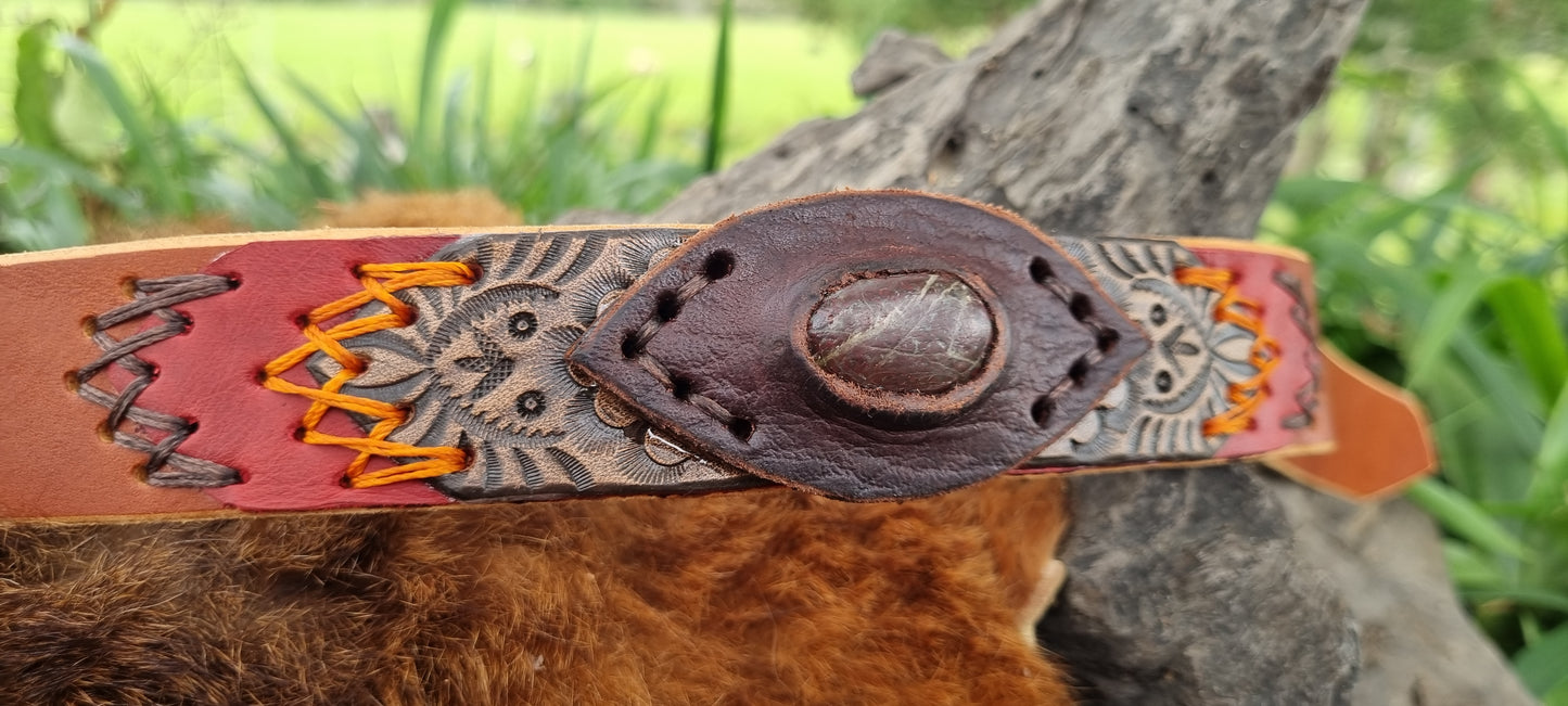 Carved Dog Collar