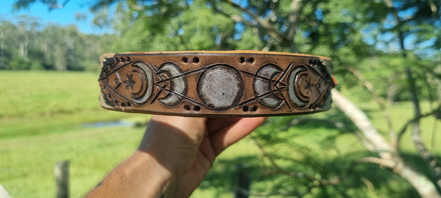 Custom Carved Dog Collar