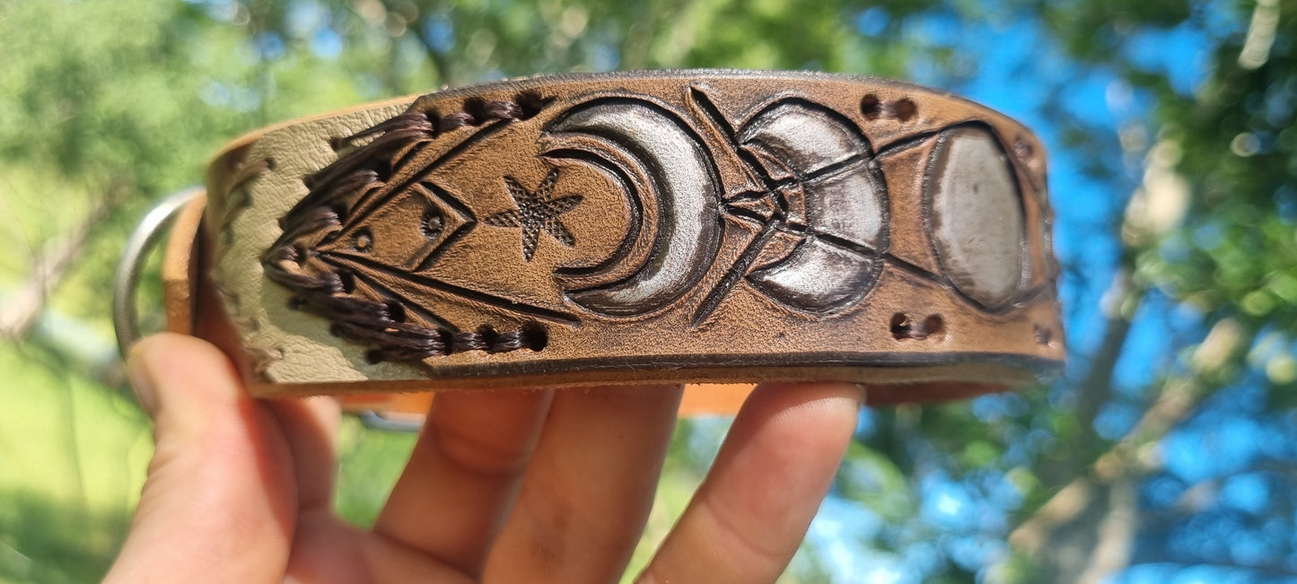 Custom Carved Dog Collar