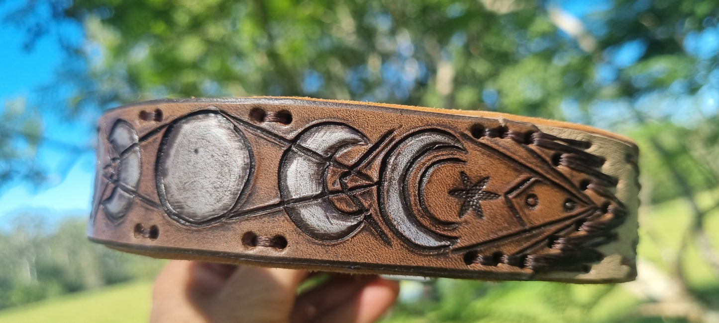 Custom Carved Dog Collar