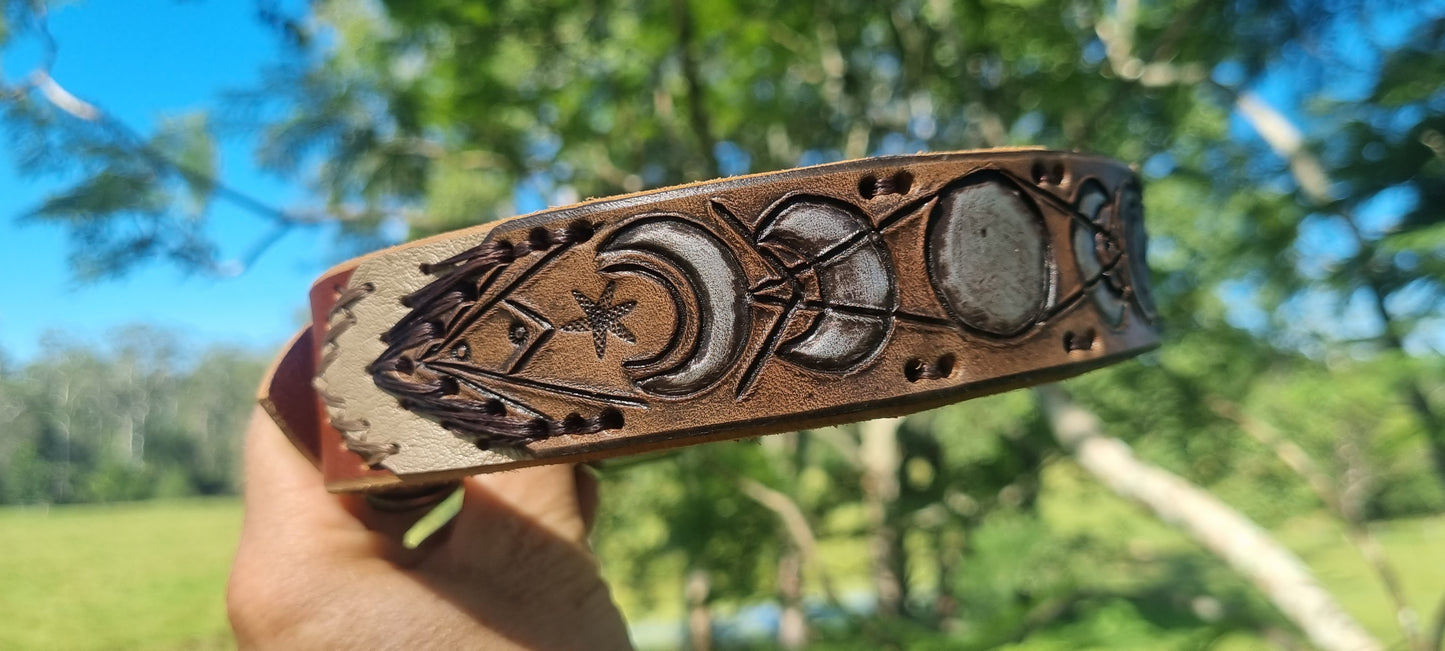 Custom Carved Dog Collar