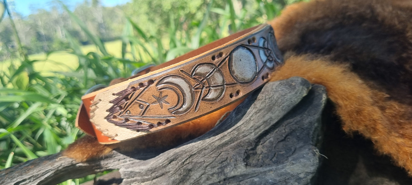 Custom Carved Dog Collar