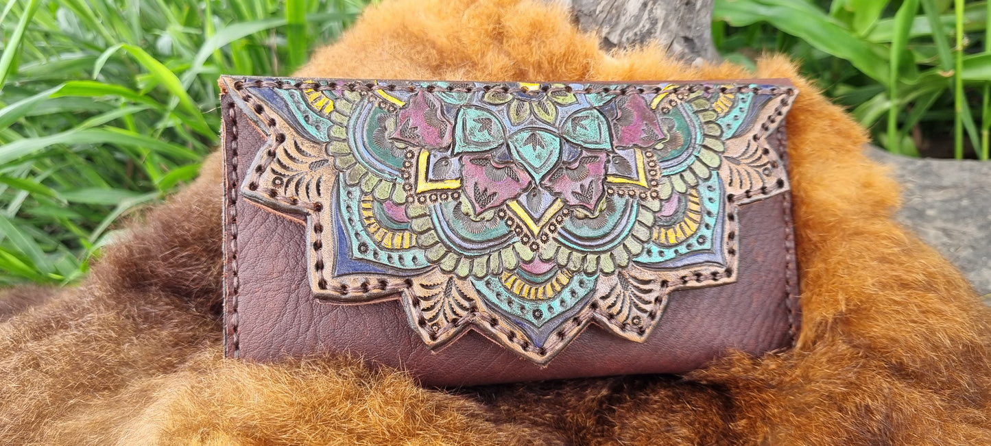 Hand carved purse