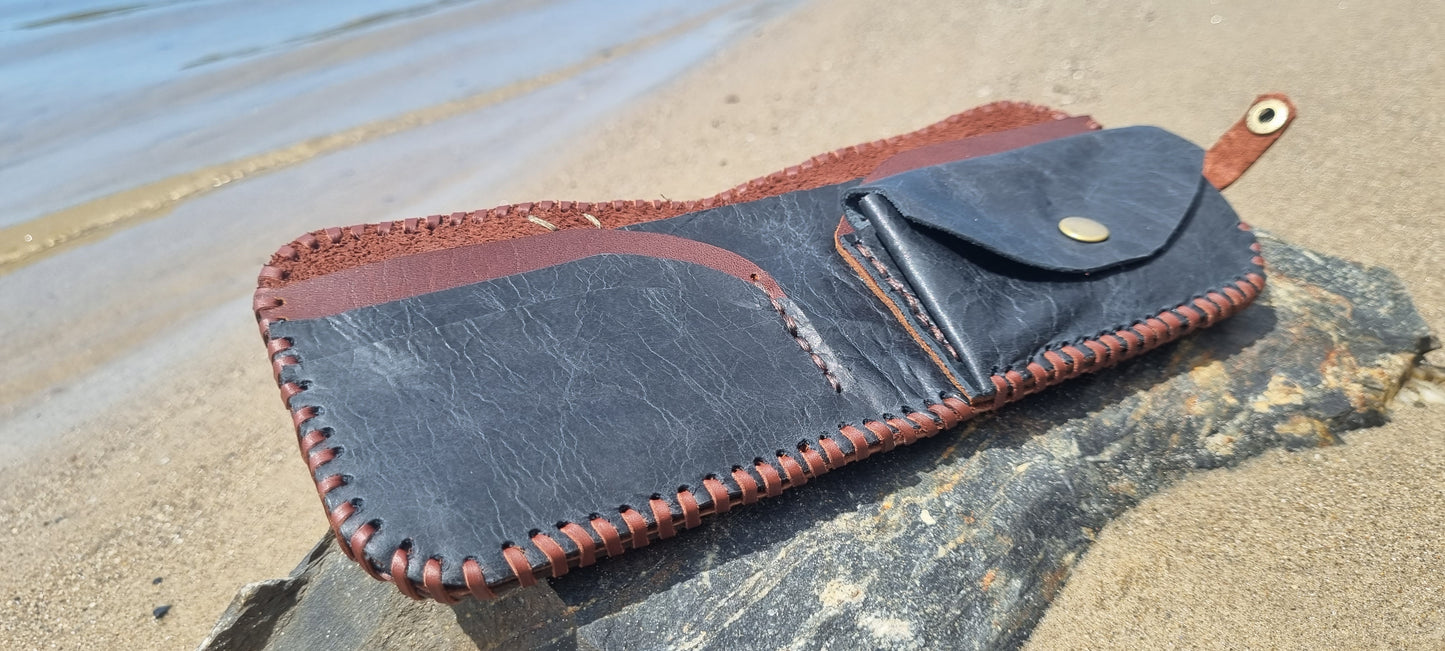 Dragons eye leather wallet