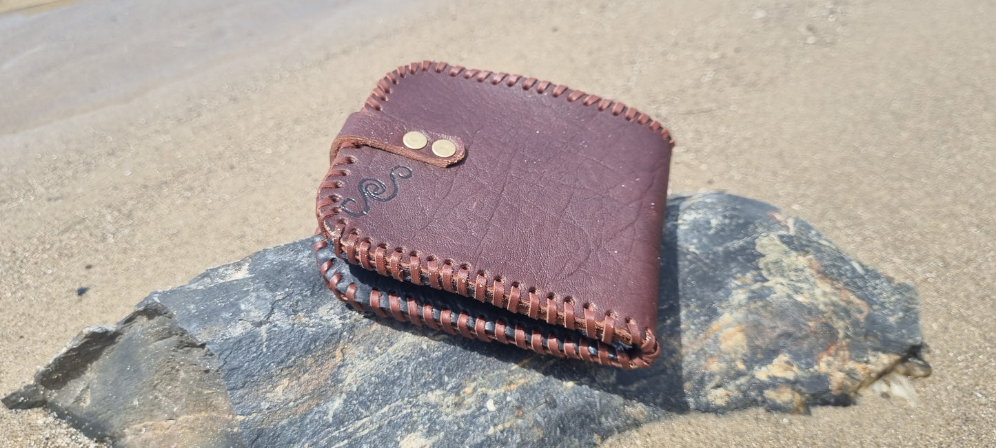 Dragons eye leather wallet