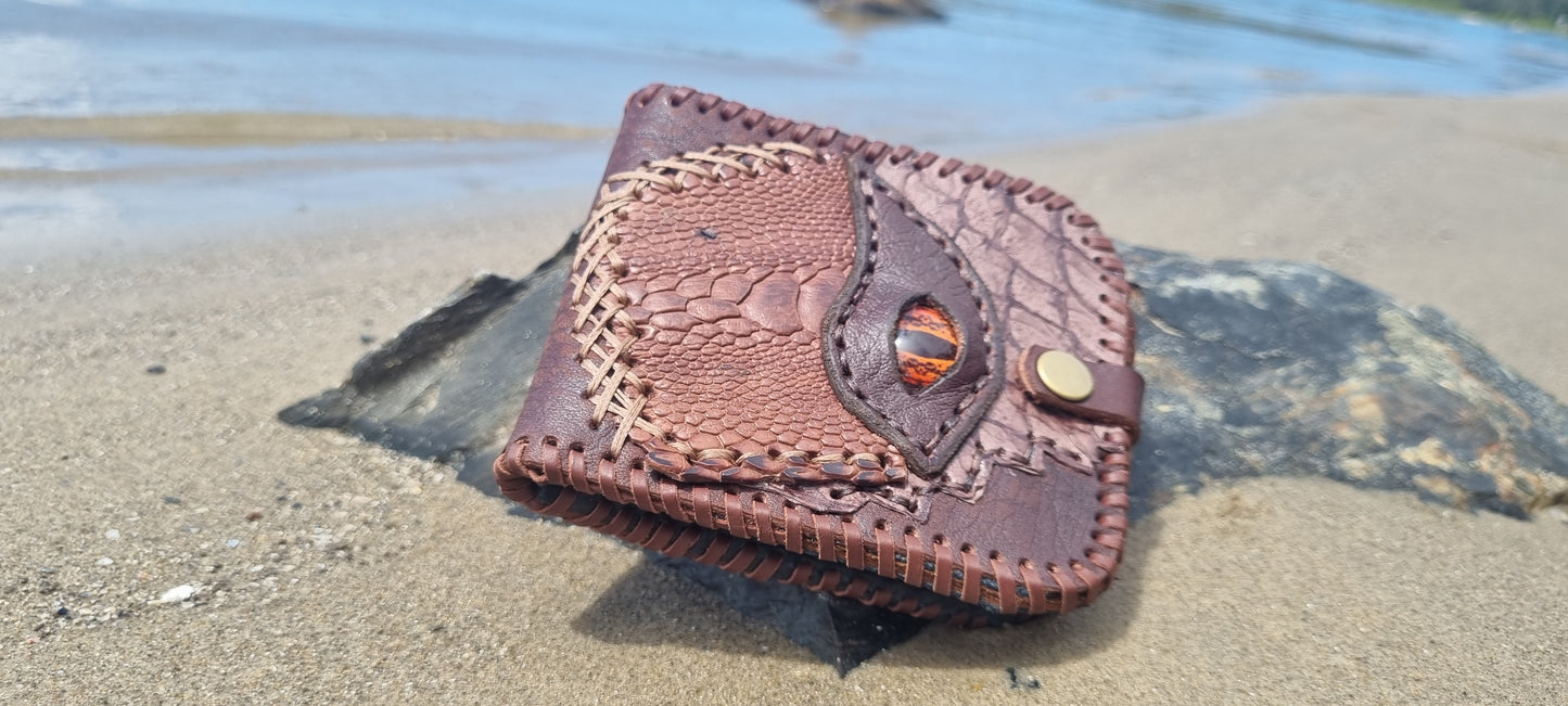 Dragons eye leather wallet