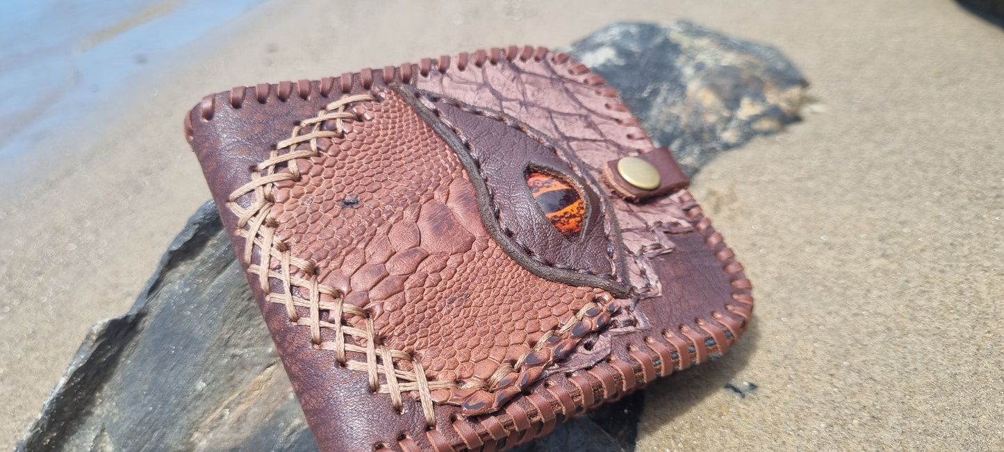 Dragons eye leather wallet