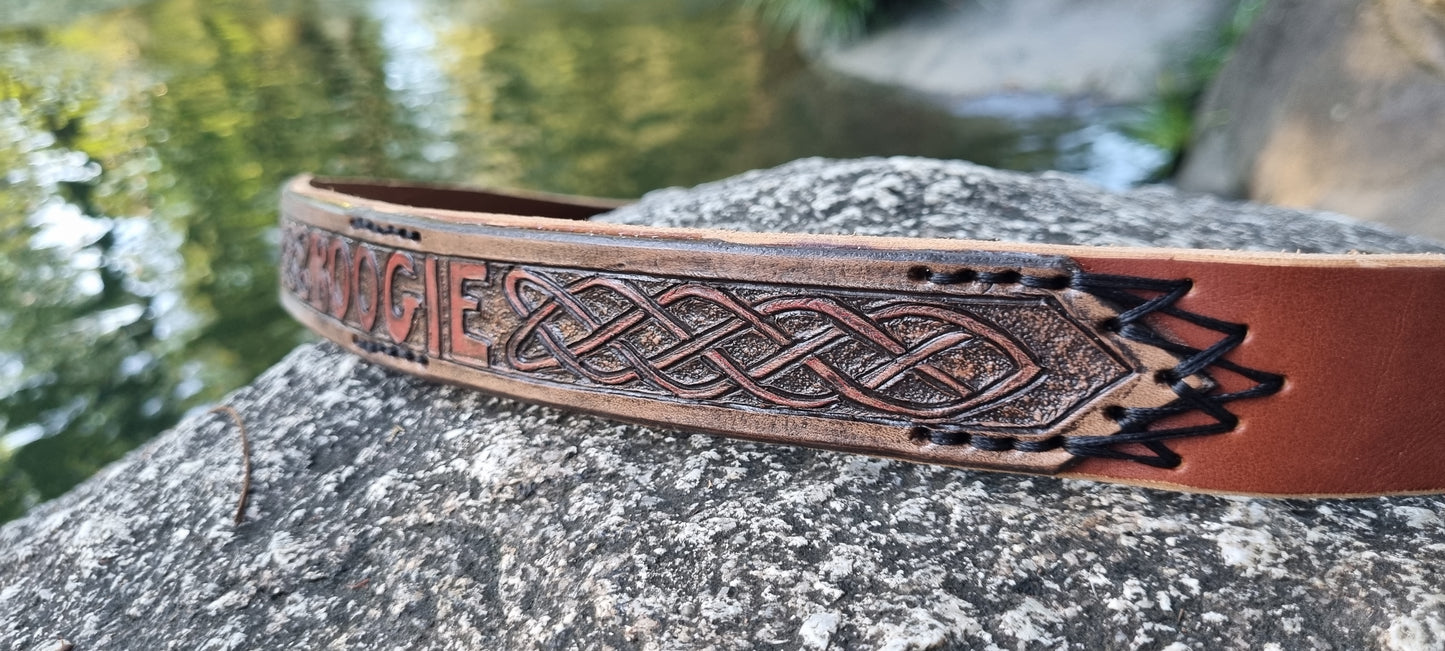 Carved Dog Collar