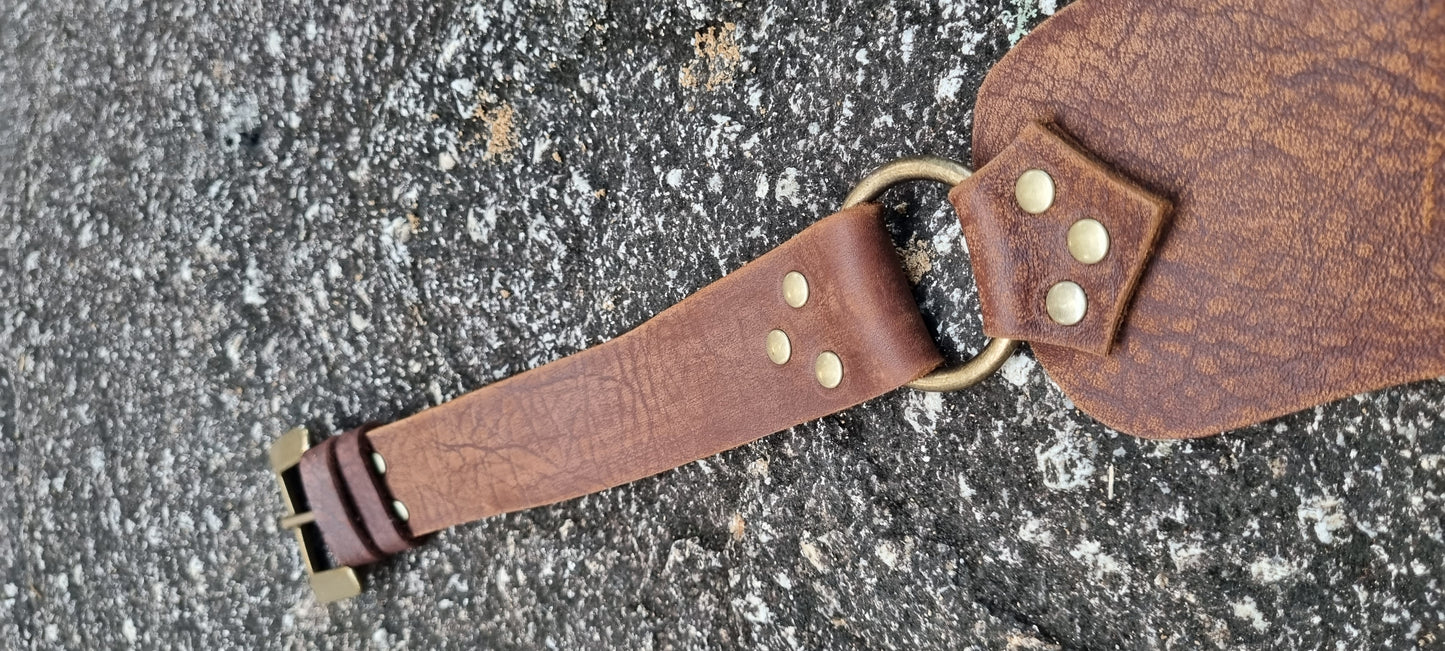 Carved hip bag and matching drink bottle