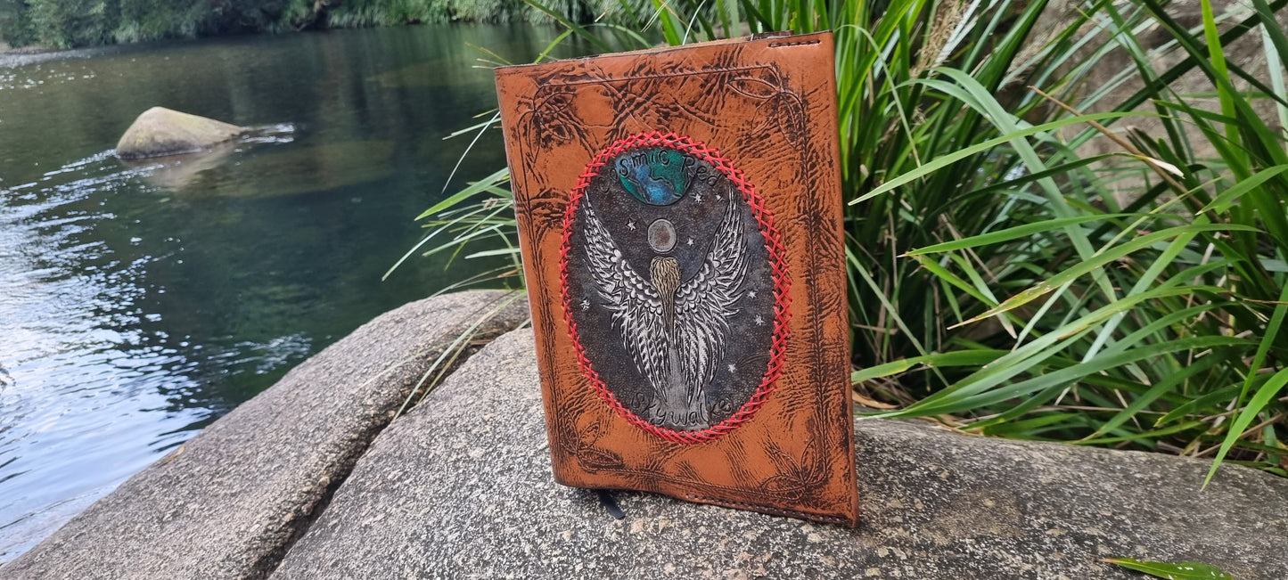 Carved journal cover