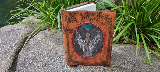 Carved journal cover