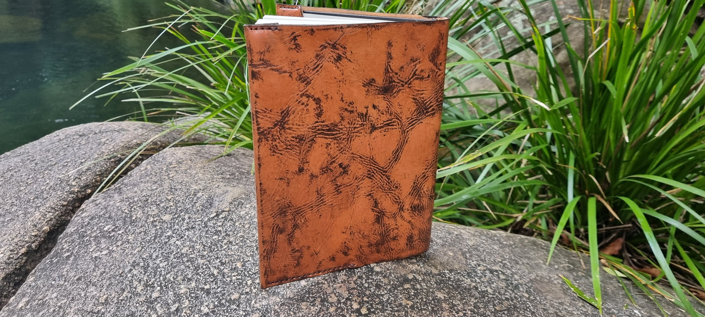 Carved journal cover