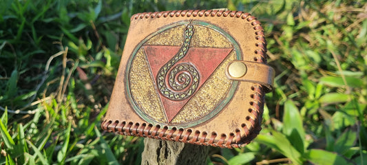 Custom carved snake wallet