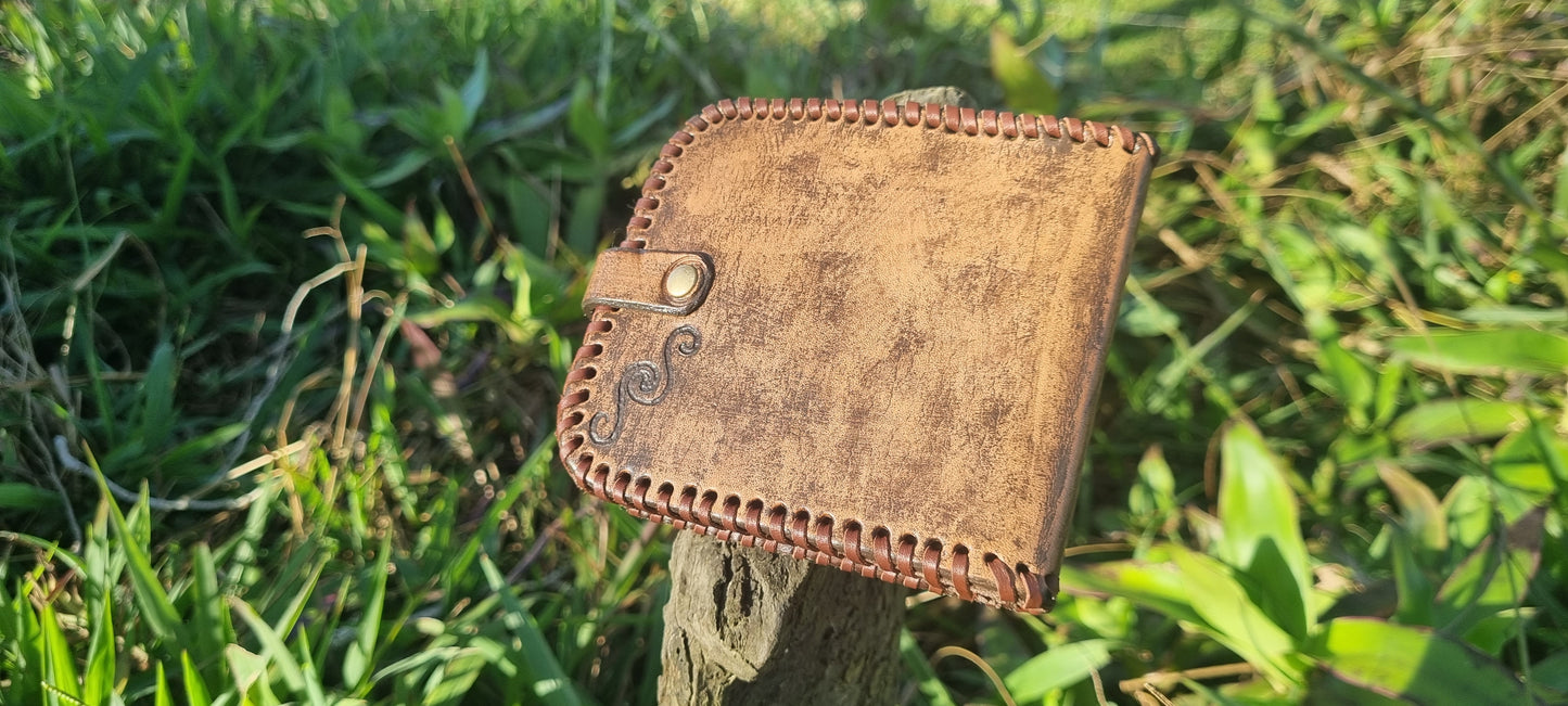 Custom carved snake wallet