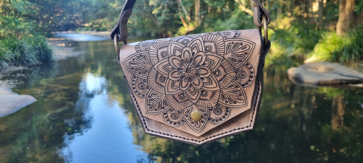 Carved Mandala Handbag