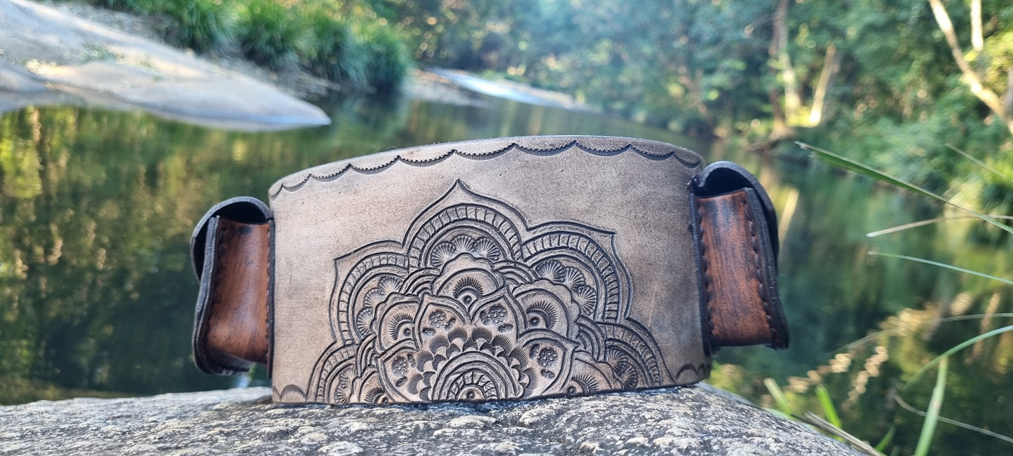 Mandala waist pocket belt