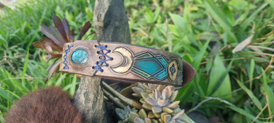 Carved Dog Collar