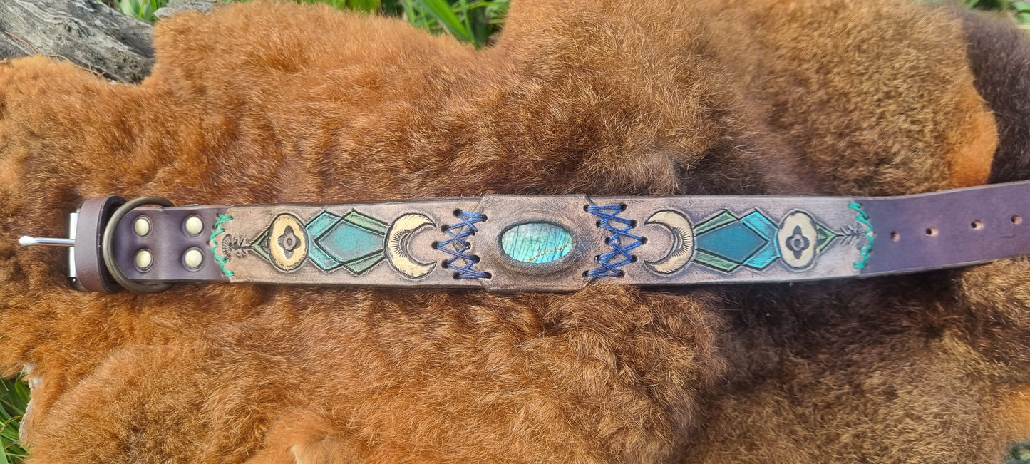 Carved Dog Collar