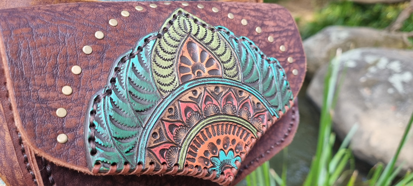 Carved hip bag