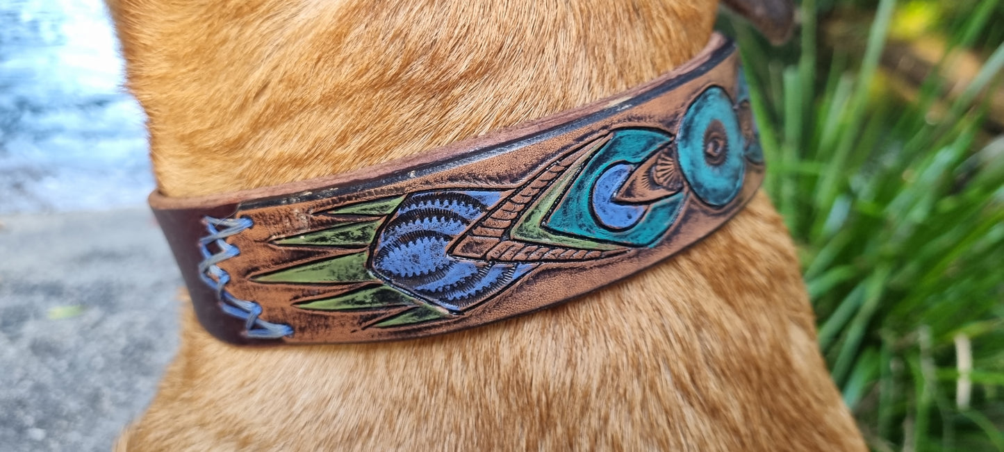 Carved Dog Collar