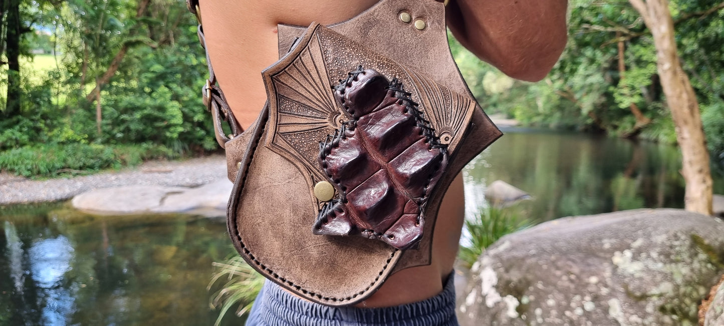 Sacred Crocodile Holster Bags