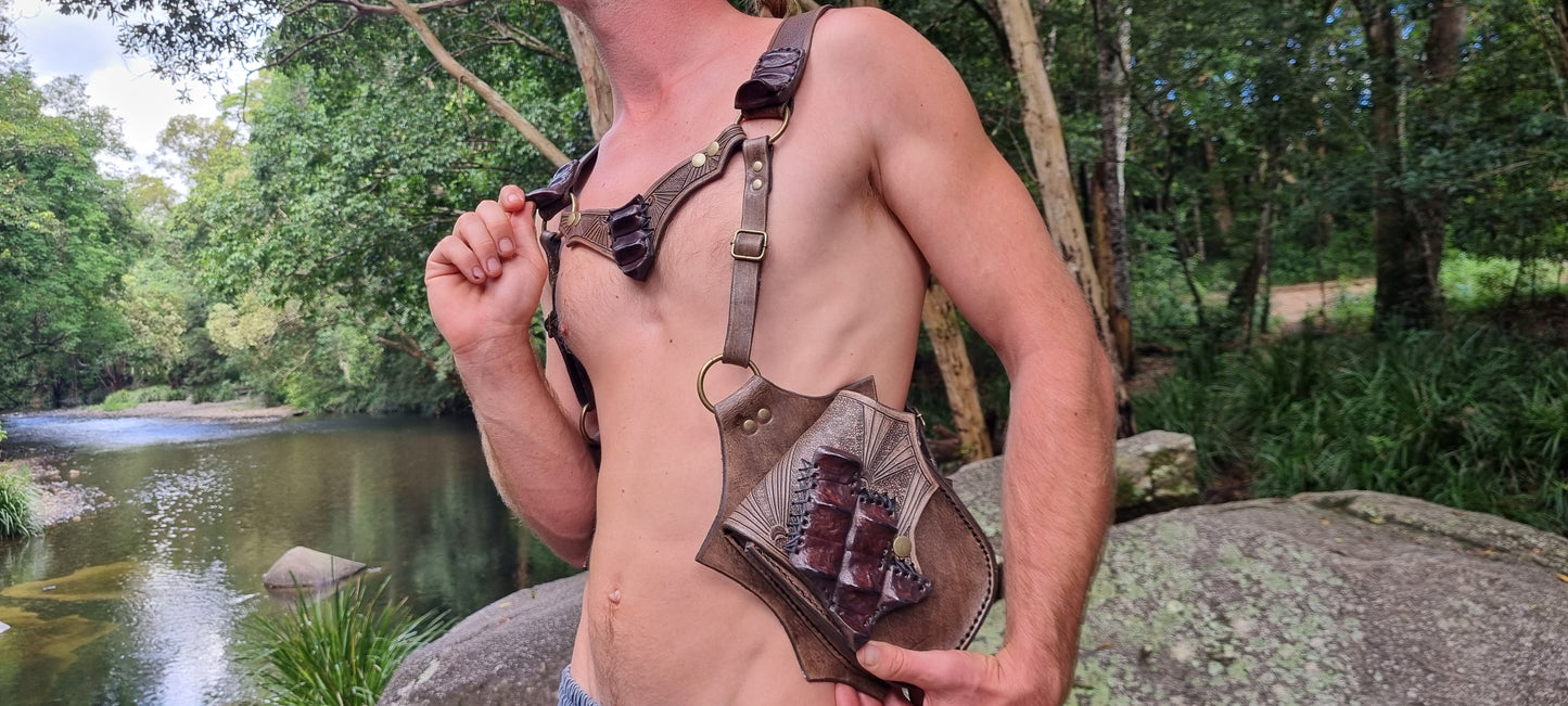 Sacred Crocodile Holster Bags