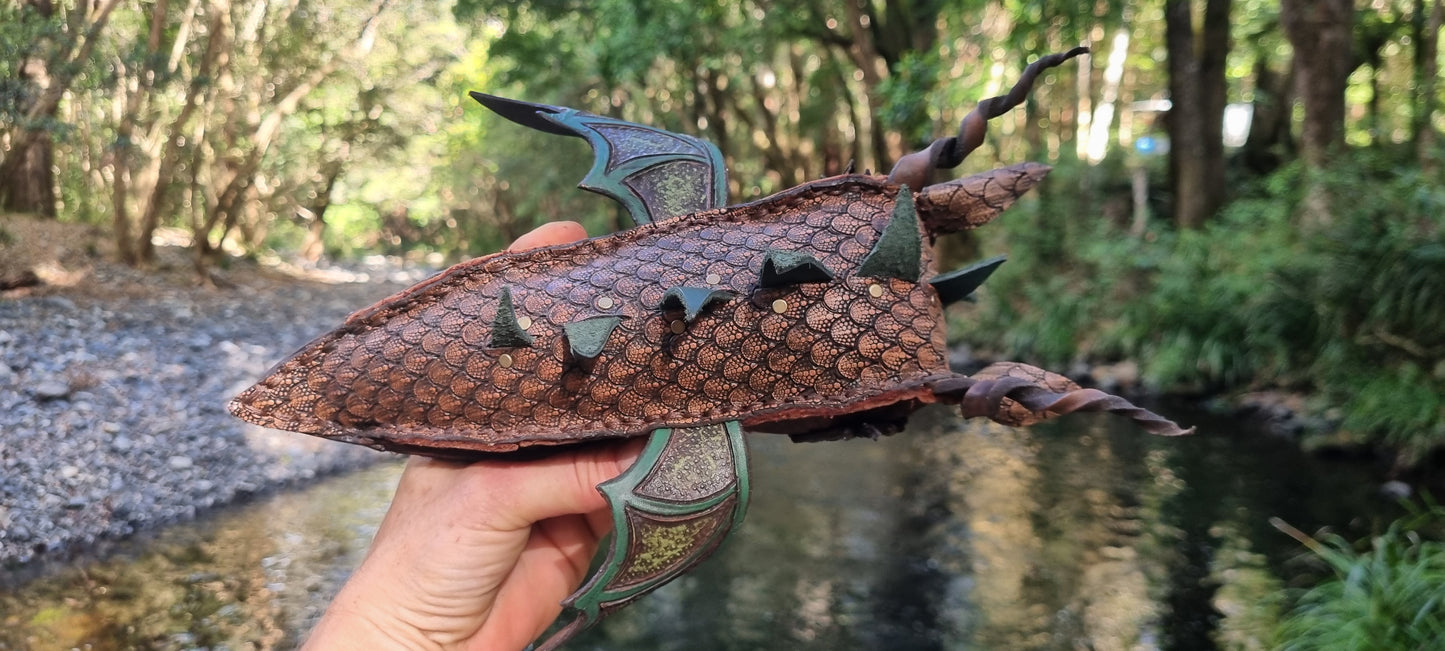 Dragon Critter Leather Toy