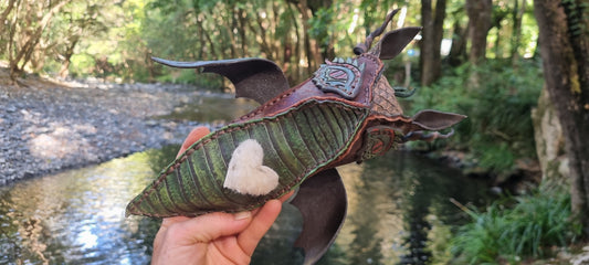 Dragon Critter Leather Toy