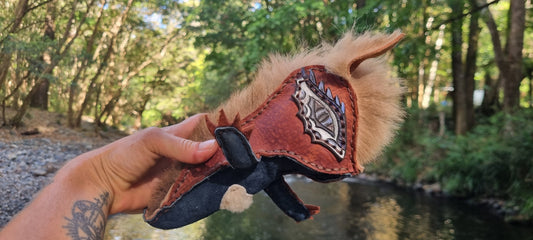 Furry Critter Leather Toy
