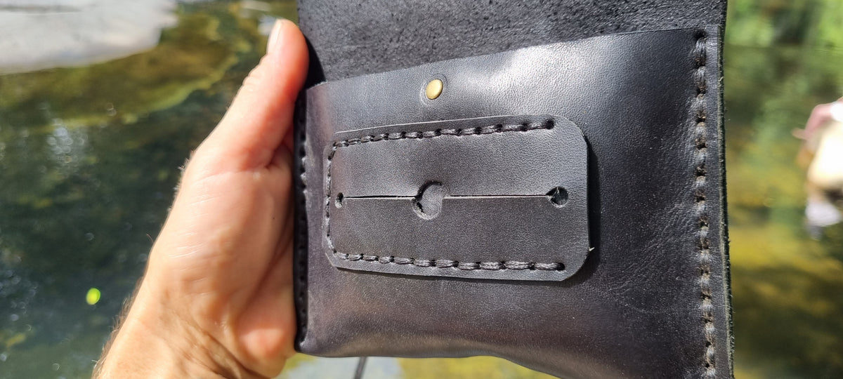 Carved Leather Tobacco Pouch