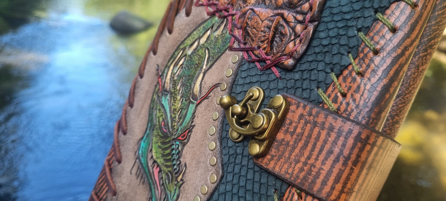 Reptilian Leather Book Cover