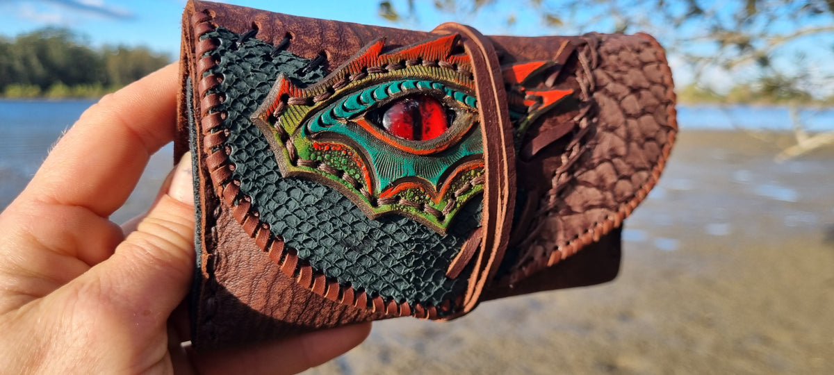 Dragon Eye & Fish Skin Tobacco Pouch