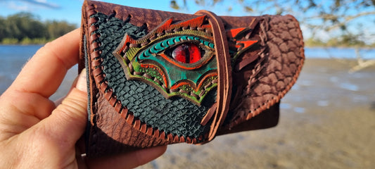 Dragon Eye & Fish Skin Tobacco Pouch