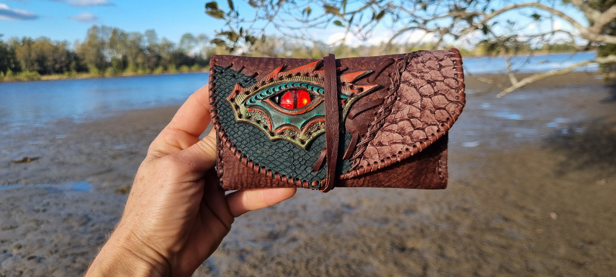 Dragon Eye & Fish Skin Tobacco Pouch