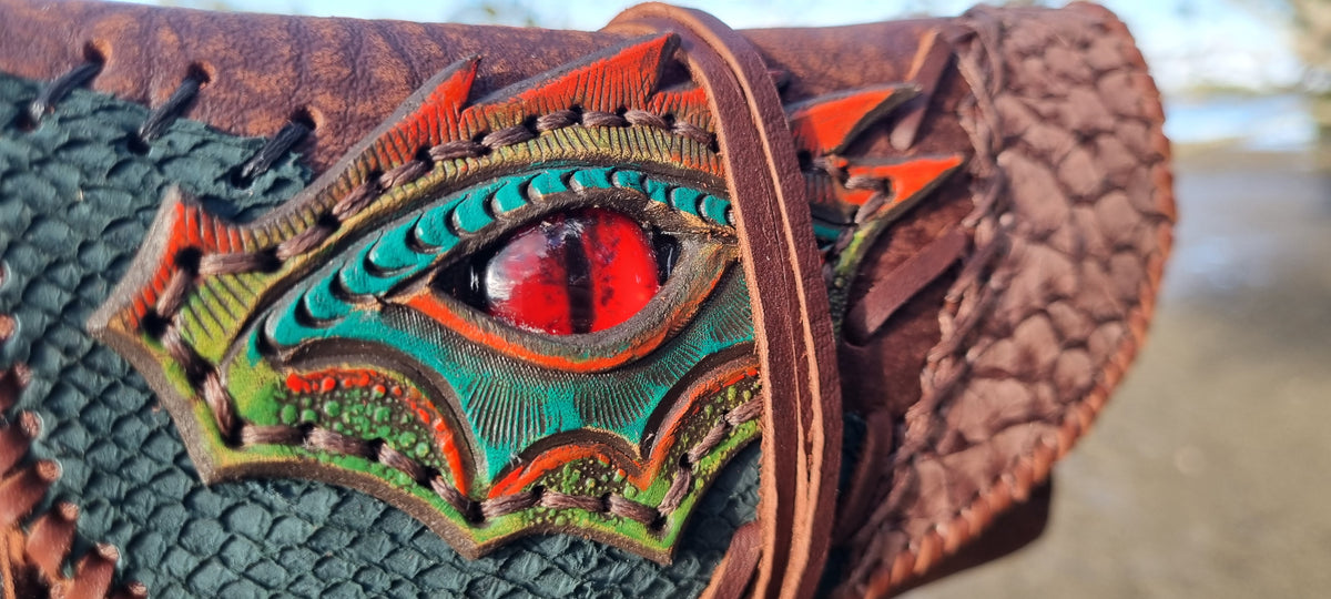 Dragon Eye & Fish Skin Tobacco Pouch