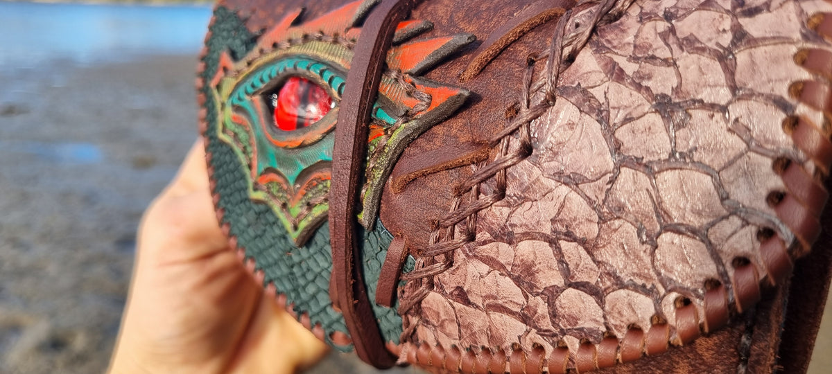 Dragon Eye & Fish Skin Tobacco Pouch