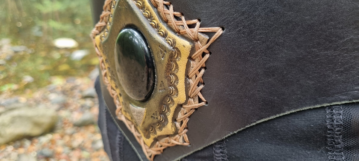 Black Obsidian Waist Belt