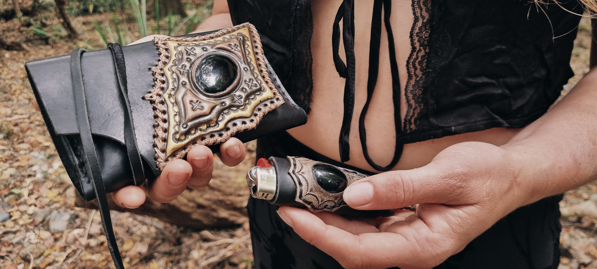 Black Obsidian Lighter Case