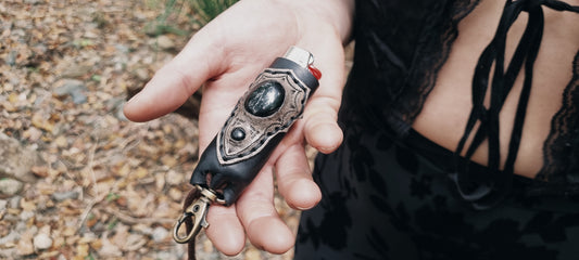 Black Obsidian Lighter Case