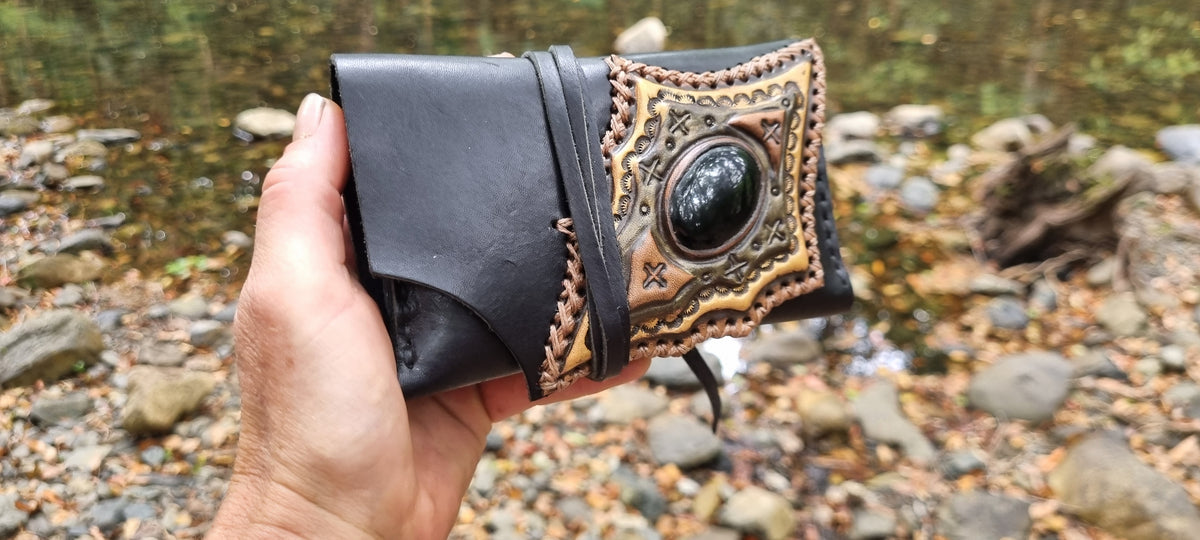 Black Obsidian Tobacco Pouch