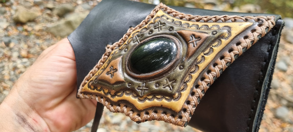 Black Obsidian Tobacco Pouch