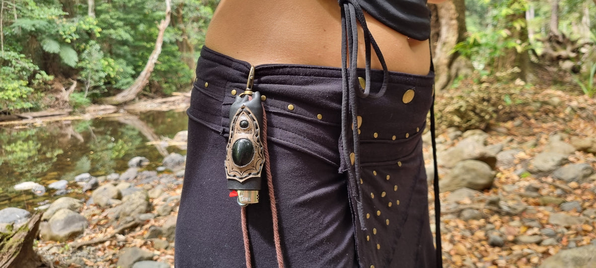 Black Obsidian Lighter Case