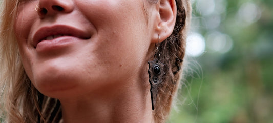 Black Obsidian Earrings
