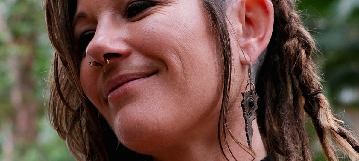 Black Obsidian Earrings