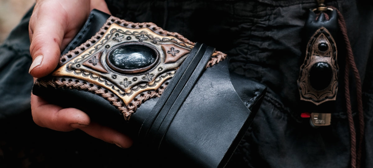 Black Obsidian Tobacco Pouch