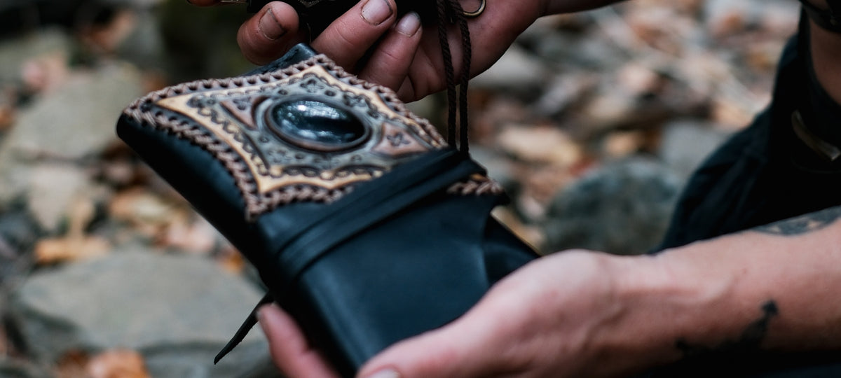 Black Obsidian Tobacco Pouch