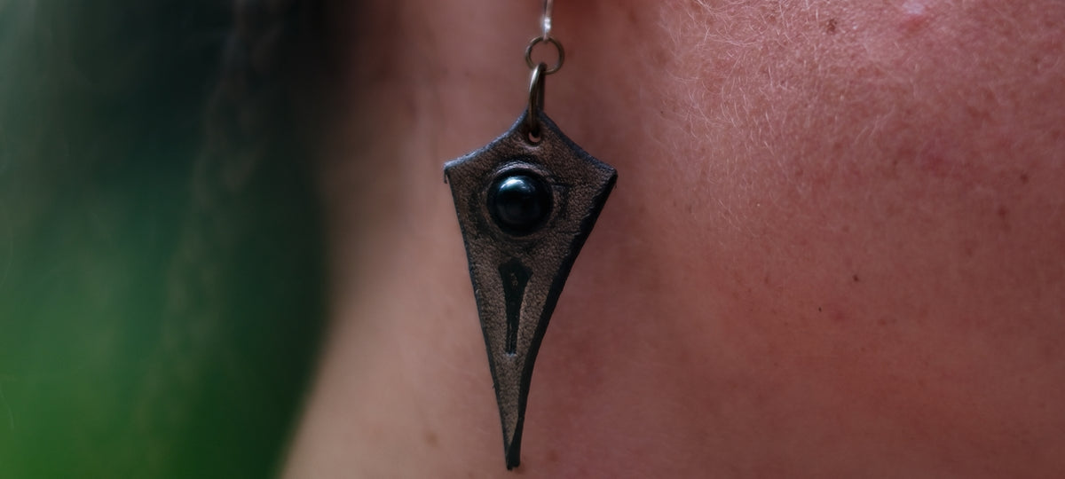 Black Obsidian Earrings
