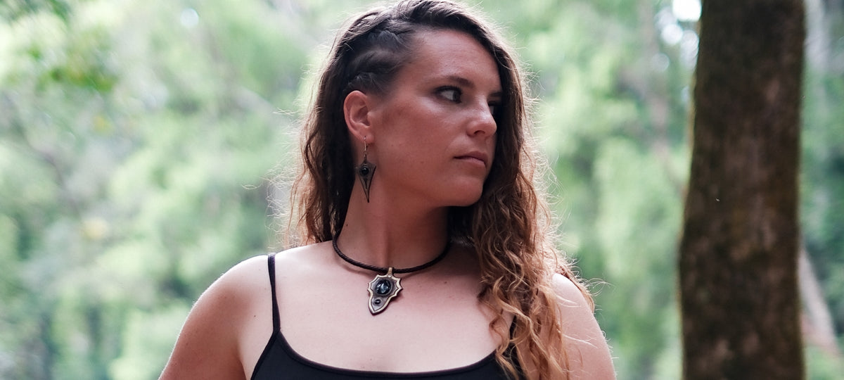Black Obsidian Earrings