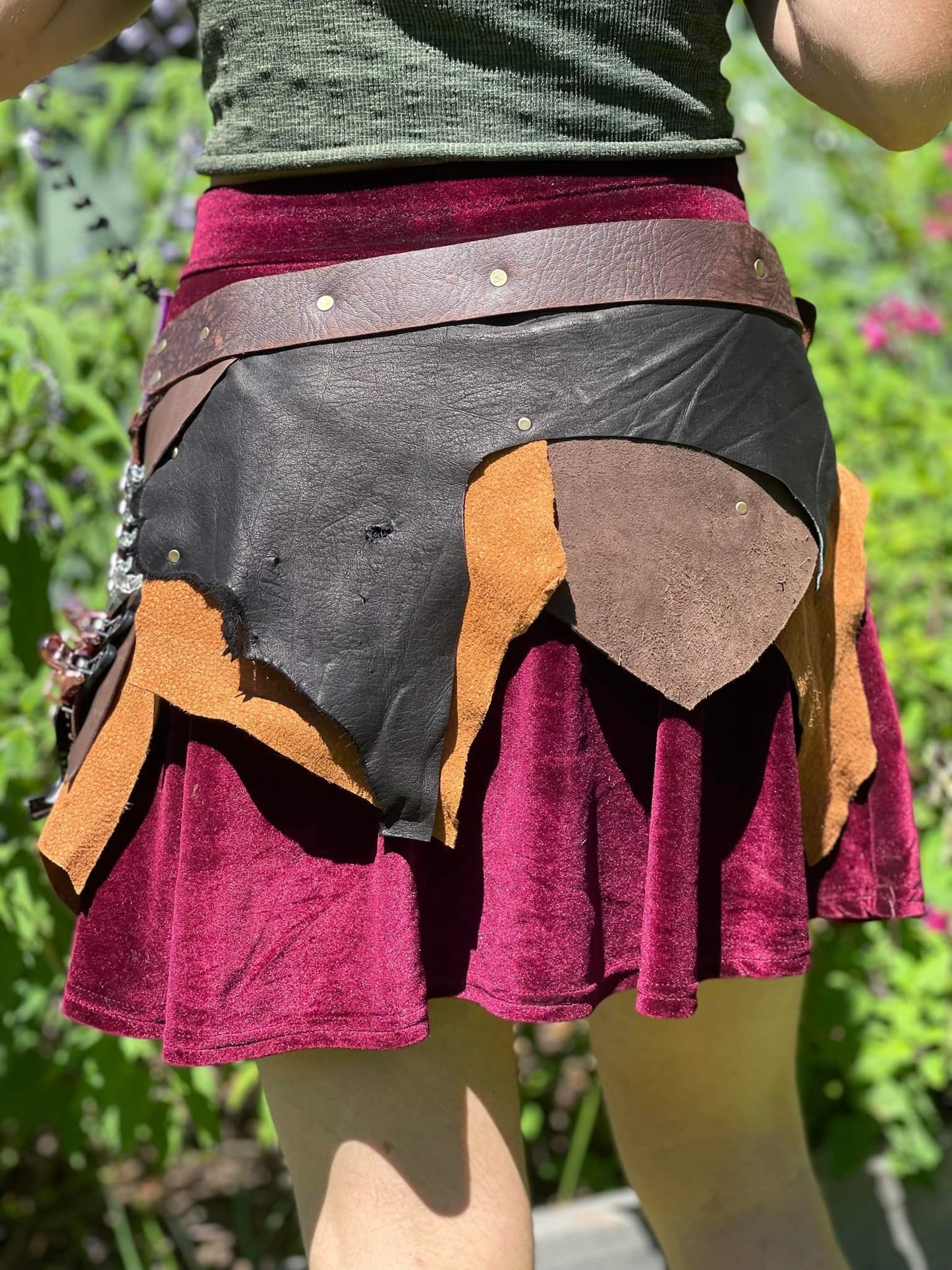 Dreadlock tool belt skirt